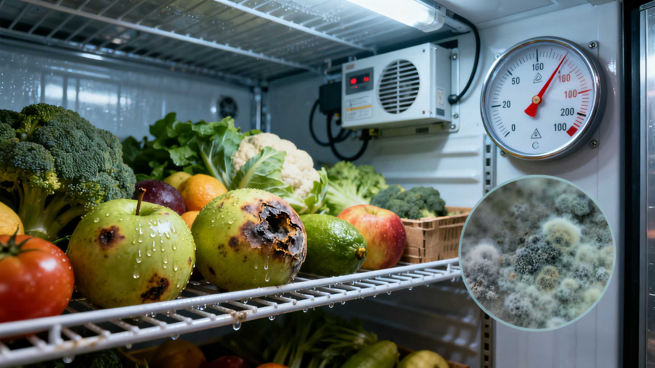 Фруктовая и овощная кожа в среде высокой влажности